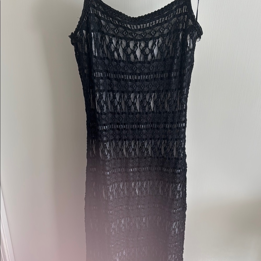 Elegant Black Lace Dress